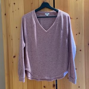 Dylan by True Grit fuzzy v-neck size small